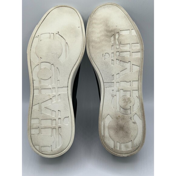 Calvin Klein Men Black Leather Zip Sneakers Shoes Size 12 Casual Designer main image 7